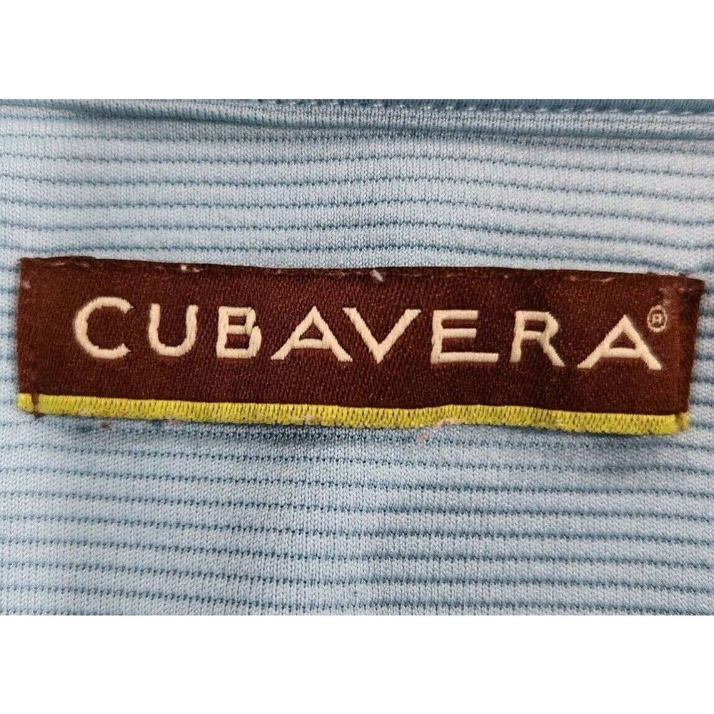 Cubavera Polo Golf Shirt Mens 3XL Shirt Short Sleeves Light Blue Logo *Flaw* - Picture 6 of 8